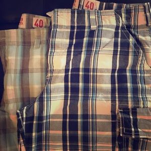 Men’s Mossimo Plaid Cargo Shorts Bundle